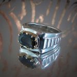 انگشتر تورمالین اصل مردانه دست ساز