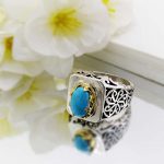 Neyshabouri Turquoise Finger-11309 انگشتر فیروزه نیشابوری اصلی - 11309