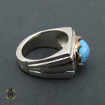 انگشتر مردانه فیروزه نیشابوری طبیعی