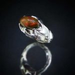 انگشتر اوپال مردانه با رکاب نقره