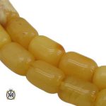 تسبیح کهربا بولونی اصلی تراش استوانه ای