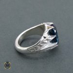 انگشتر توپاز لندن آبی مردانه