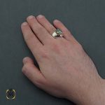 انگشتر دست ساز ساده موزانایت