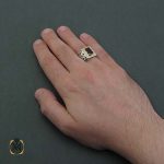 انگشتر یاقوت قرمز مردانه - 11338 -6 انگشتر دست ساز یاقوت سرخ معدنی