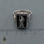 انگشتر اسپرت نقره فانتزی مشکی