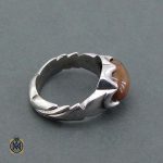 انگشتر اویال قهوه ای مردانه