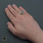 انگشتر مردانه دست ساز موزانایت