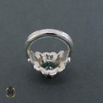 انگشتر رکاب شبکه ای موزانایت کد 11323