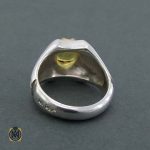 انگشتر طبیعی مردانه یاقوت زرد