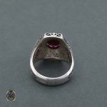 انگشتر مردانه یاقوت قرمز آفریقایی