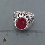 انگشتر یاقوت قرمز آفریقایی مردانه کد 11322