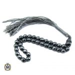 تسبیح 33 دانه حدید 3 تسبیح حدید 33 دانه تراش زیبا - کد 4463 - تصویر 5