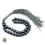 تسبیح حدید تراش 33 دانه 4 تسبیح حدید 33 دانه تراش زیبا - کد 4463 - تصویر 3
