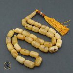 تسبیح کهربا  33 دانه بلونی-3 تسبیح بولونی خوش تراش کهربا