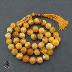 تسبیح لهستانی کهربا درشت طبیعی