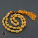 تسبیح لهستانی زرد رنگ معدنی