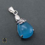 مدال مون استون آبی نقره