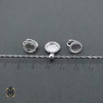 نیم ست فانتزی نقره5 نیم ست ظریف فانتزی نقره 7417