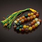 Original agate tasbih-1 تسبیح عقیق چند رنگ 33 دانه اصل