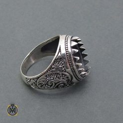 ring without stones - 2 - 11347 رکاب انگشتر نقره مردانه کد 11347