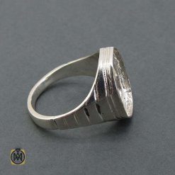 ring without stones - 2 - 11349 رکاب تک انگشتر نقره مردانه