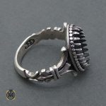 ring without stones - 2 - 11350 رکاب تک مردانه نقره کد 11350