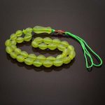 tasbih shah maghsoud yellow-1 تسبیح شاه مقصود زرد رنگ 33 دانه