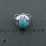 انگشتر دست ساز فیروزه نیشابوری اصل مردانه