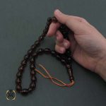 تسبیح سندلوس 33 دانه - 4484 - 6 تسبیح 33 دانه سندلوس تراش تخم مرغی