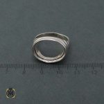 انگشتر رکاب تک مردانه نقره مدل صفوی