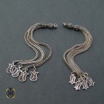 کرکوش تسبیح نقره اصل -3 سر تسبیح نقره چهار رشته ای کد 4495