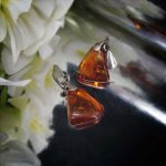 Amber Medal (2) مدال کهربا بولونی اصل شفاف (روسی)