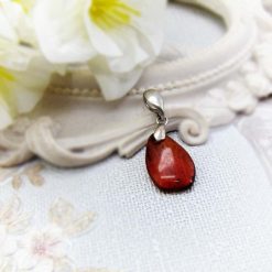 Amber Medal (2) مدال کهربا بولونی اصل شفاف قهوه ای