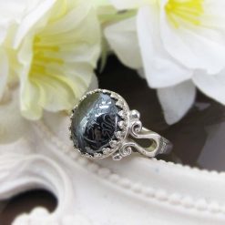 Hematite ring - 1 انگشتر حدید اصل صینی هفت جلاله زنانه