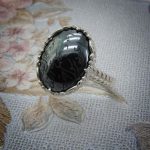 Hematite ring - 1 انگشتر حدید صینی اصل زنانه کد 2511