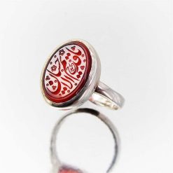 Yemeni agate ring انگشتر عقیق یمن اصل با حکاکی زیبا