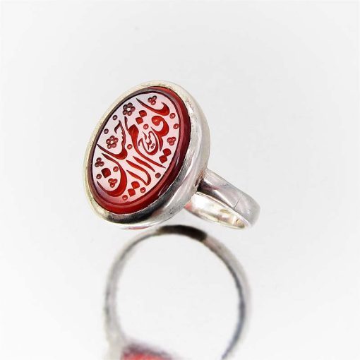 انگشتر عقیق یمن اصل با حکاکی زیبا