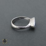 انگشتر اصل توپاز آبی زنانه کد 2504