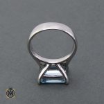 انگشتر آبی توپاز اصل زنانه کد 2501