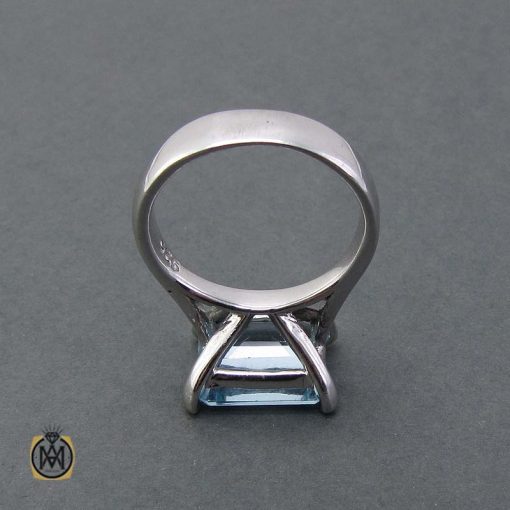 انگشتر آبی توپاز اصل زنانه کد 2501