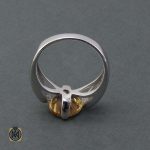 انگشتر اصل سیترین طلایی زنانه ممتاز