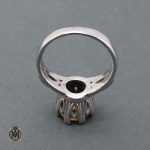 انگشتر سیترین گرد - 4 - 2512 انگشتر اصل سیترین گرد طلایی رنگ