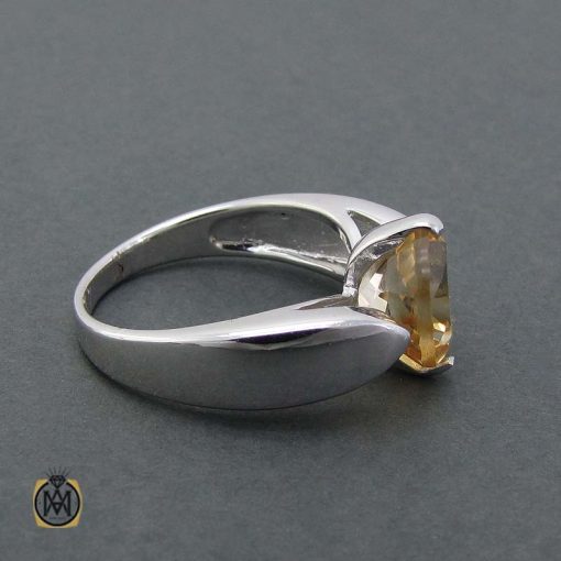 انگشتر طلایی اصل سیترین زنانه کد 2502