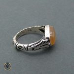 انگشتر عقیق یمن اصل شرف شمس - 3 انگشتر یمن مردانه شرف شمس کد 11359