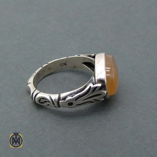 انگشتر عقیق یمن اصل شرف شمس - 3 انگشتر یمن مردانه شرف شمس کد 11359